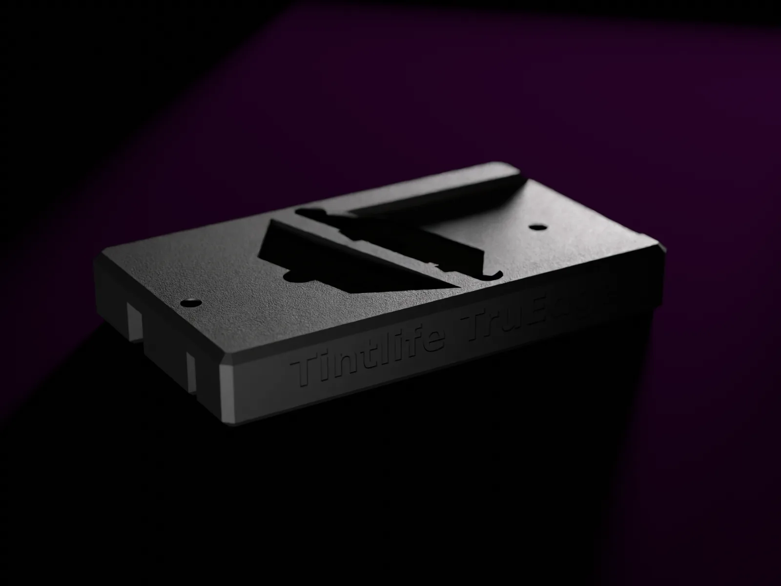 Tintlife TruEdge squeegee and hard card sharpener in Black
